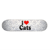 Amo gatos monopatín personalizado