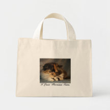 Amo gatos persas bolsas de mano