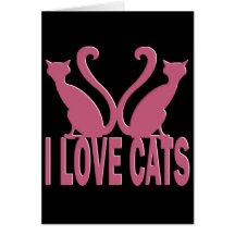 AMO GATOS TARJETA