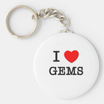 Amo gemas llaveros personalizados