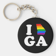 AMO GEORGIA GAY - BLANCO - .PNG LLAVERO