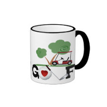 Amo golf tazas de café
