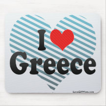 Amo Grecia Alfombrillas De Ratón