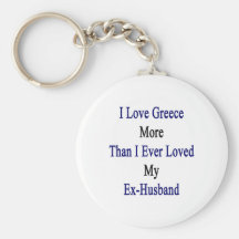 Amo Grecia más que amé nunca a mi ex marido Llaveros Personalizados