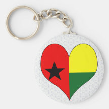 Amo Guinea-Bissau Llaveros Personalizados