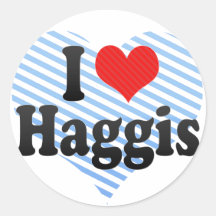 Amo Haggis Etiquetas Redondas