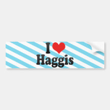 Amo Haggis Pegatina De Parachoque