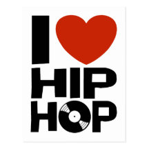 Amo Hip Hop Tarjeta Postal