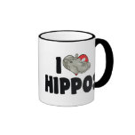 Amo hipopótamos taza de café