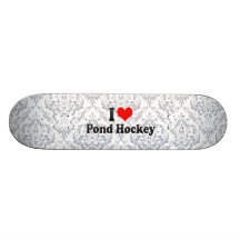 Amo hockey de la charca patinetas personalizadas