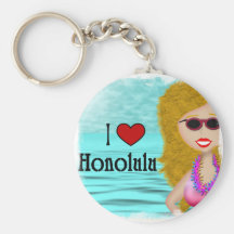 Amo Honolulu Llaveros
