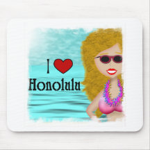 Amo Honolulu Tapetes De Ratones
