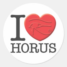 Amo Horus Etiqueta Redonda