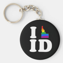 AMO IDAHO GAY - BLANCO - .PNG LLAVEROS PERSONALIZADOS