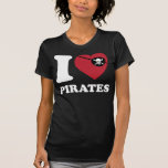 Amo Iheart Pirata-Clásico con la camisa del remien