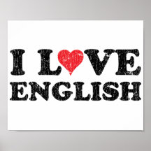 Amo inglés poster