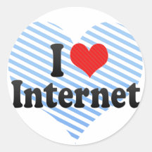 Amo Internet Etiquetas Redondas