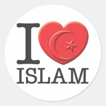 Amo Islam Pegatinas Redondas