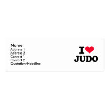Amo judo tarjetas de visita