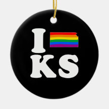 AMO KANSAS GAY - BLANCO - .PNG ADORNO DE NAVIDAD