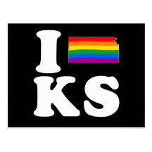 AMO KANSAS GAY - BLANCO - .PNG POSTALES