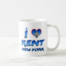 Amo Kent, Nueva York Tazas De Café
