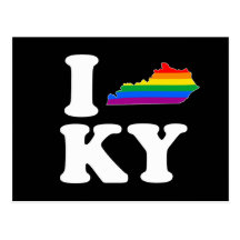 AMO KENTUCKY GAY - BLANCO - .PNG POSTALES