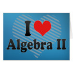 Amo la álgebra II Tarjeton