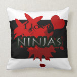 Amo la almohada de MoJo del americano de Ninjas