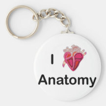 ¡Amo la anatomía con el corazón humano! Llavero Personalizado