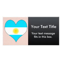 Amo la Argentina Tarjetas Fotográficas Personalizadas