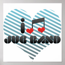 Amo la banda de jarro impresiones