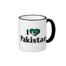 Amo la bandera de Paquistán Taza De Café