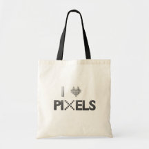 Amo la bolsa de asas de los pixeles
