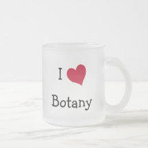Amo la botánica taza de café