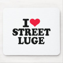 Amo la calle Luge Alfombrilla De Raton