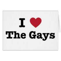 Amo la camisa de los gays tarjetas