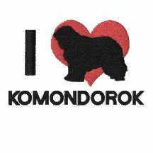Amo la camisa de manga larga bordada Komondorok