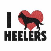 Amo la camiseta bordada Heelers