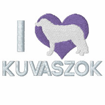 Amo la camiseta bordada Kuvaszok