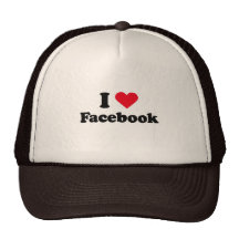 Amo la camiseta de Facebook Gorro De Camionero