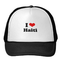 Amo la camiseta de Haití Gorros