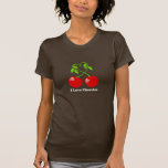 Amo la camiseta de las cerezas