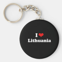 Amo la camiseta de Lituania Llavero Personalizado