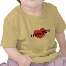 AMO LA CAMISETA DEL BEBÉ DEL PAPÁ