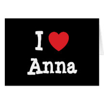 Amo la camiseta del corazón de Ana Tarjetón