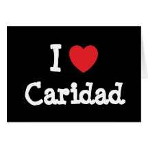 Amo la camiseta del corazón de Caridad Tarjeton
