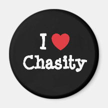 Amo la camiseta del corazón de Chasity Imán