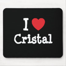 Amo la camiseta del corazón de Cristal Tapetes De Raton