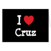 Amo la camiseta del corazón de Cruz Felicitacion